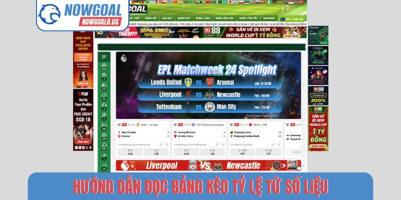 Hướng Dẫn 3 Bước Xem Tỉ Số Bóng Đá Trực Tuyến Nowgoal Hướng dẫn đọc bảng kèo tỷ lệ từ số liệu