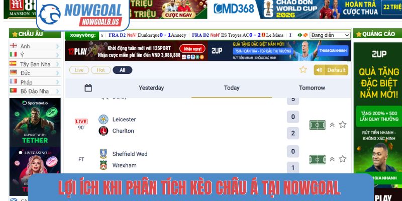 Kèo Châu Á - Cách Xem Dữ Liệu Bóng Đá Tại Nowgoal Lợi ích khi phân tích kèo châu Á tại Nowgoal