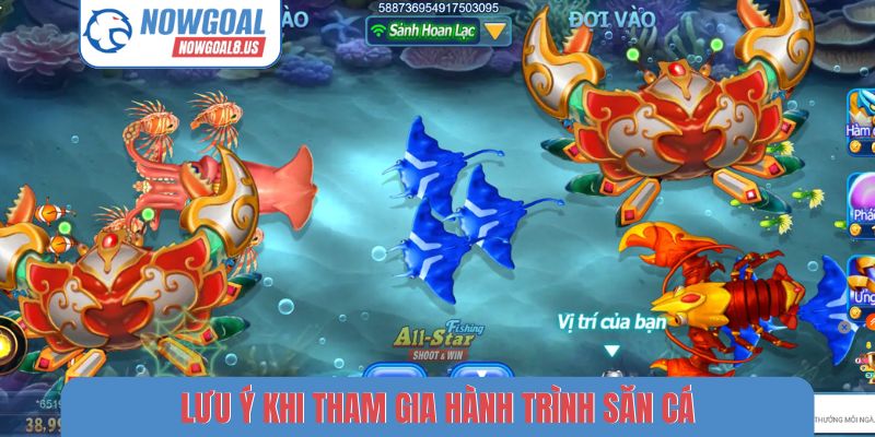 Lưu ý khi tham gia hành trình săn cá