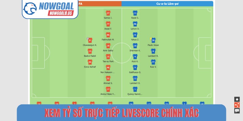 Nowgoal | Livescore - Tỷ Số Trực Tiếp, Kết Quả Và BXH Bóng Đá 2026 Xem tỷ số trực tiếp livescore chính xác